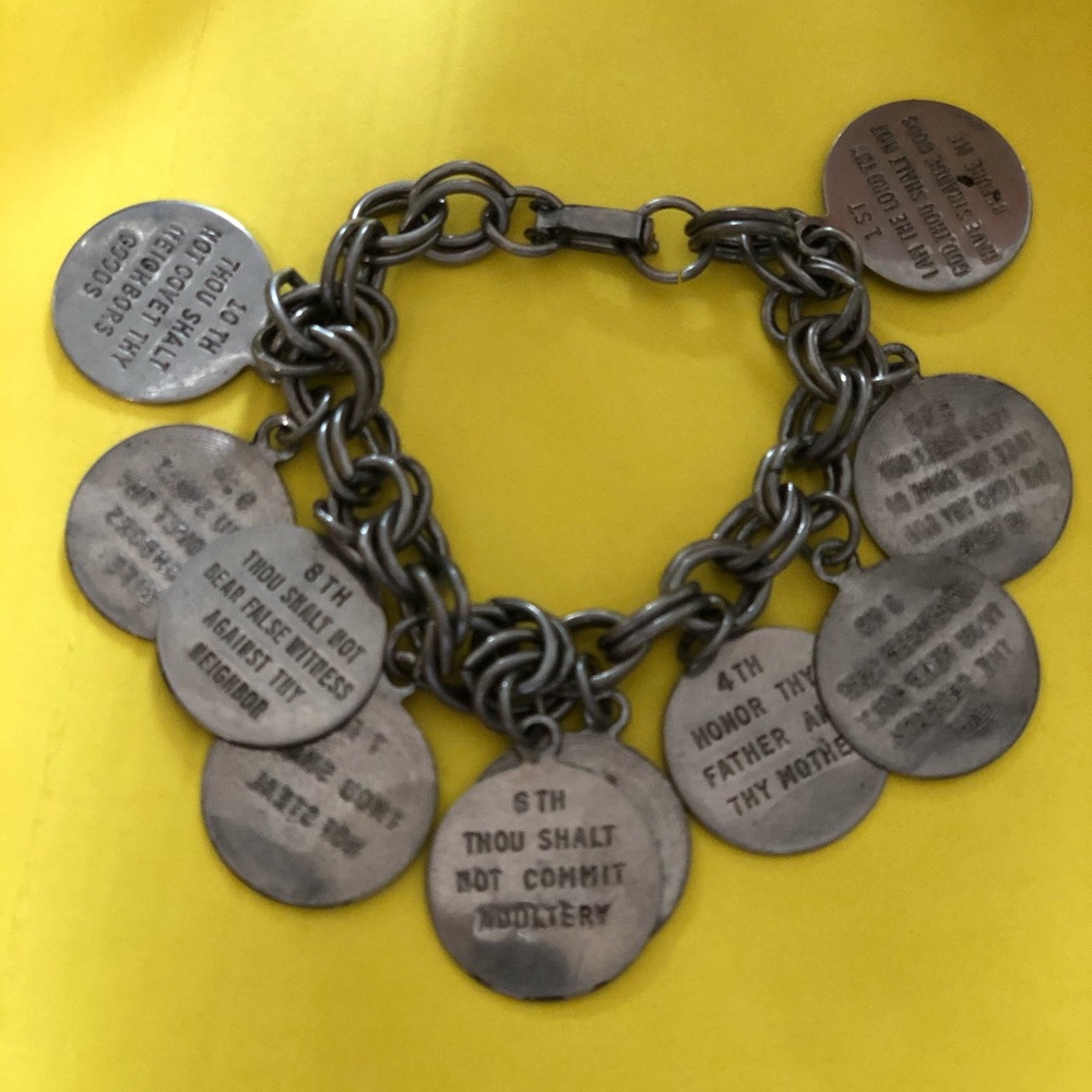 10 Commandment Charm Bracelet